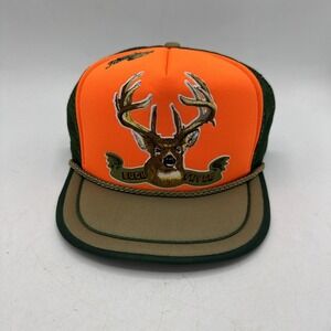 Vintage Fieldmaster Trucker Hat Adults Buck Fever Mesh Back SnapBack 90d Hunting